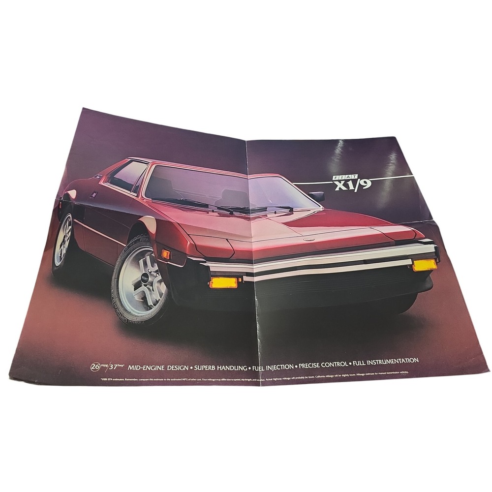 Vintage Fiat X19 Fuel Injection Brochure Motor Cars European Tradition